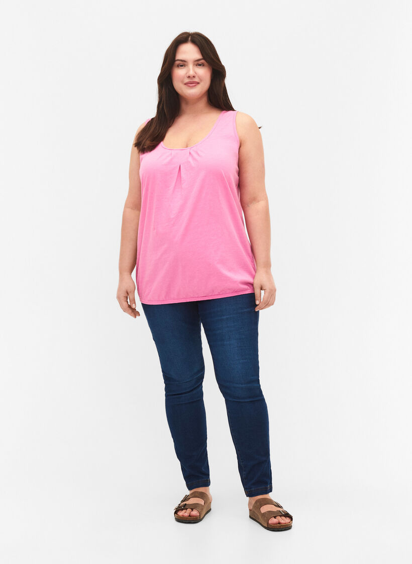 Bomullstopp med blondekant, 2 stk., Rosebloom / Black, Model image number 2