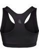 Sports-bh med racerback, Svart, Packshot image number 1