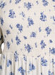 Blomstrete midikjole av viskose med smock, Hvit, Packshot image number 2