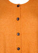 Ribbestrikket cardigan med knapper, Orange, Packshot image number 2