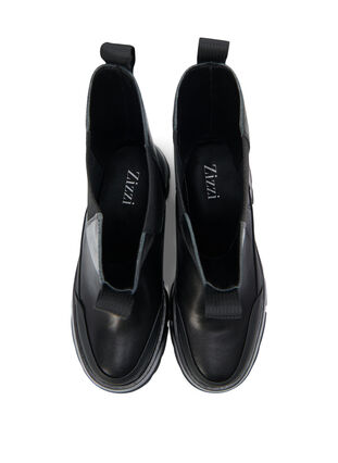 Zizzi Skinnboot med chunky såle og bred passform, Black, Packshot image number 2