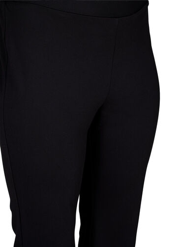 Bukser med flare, Black, Packshot image number 2