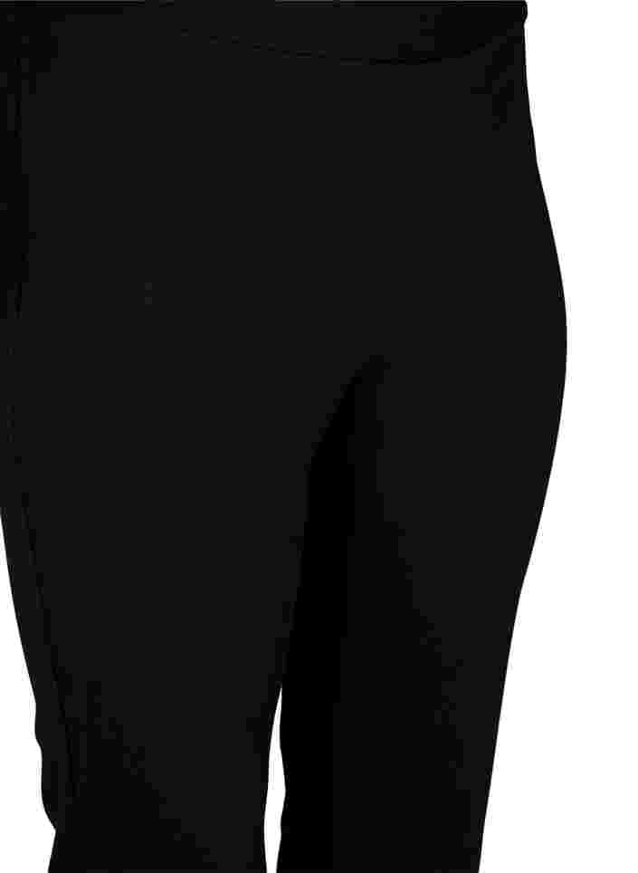 Bukser med flare, Black, Packshot image number 2