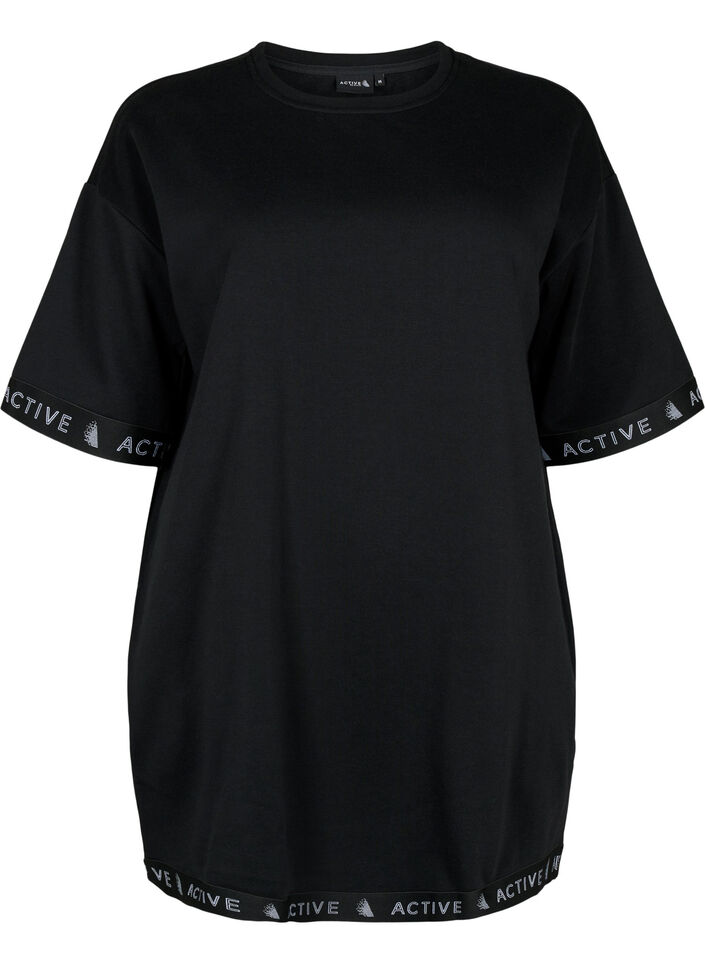 Lang genser med 1/2-ermer, Black, Packshot image number 0