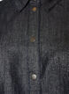 Denimskjorte med glittertr&aring;d og 3/4 ermer, Gr&aring;, Packshot image number 2