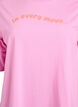 Sporty t-skjorte i &oslash;kologisk bomull, Rosa, Packshot image number 2
