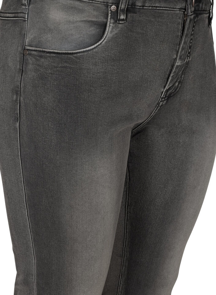 Slim fit Emily jeans med normal midje, Grå, Packshot image number 2