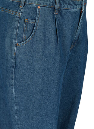Baggy jeans i bomull, Blue denim, Packshot image number 2