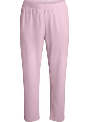 Zizzi Flash – Bukser med rett passform, Rosa, Packshot image number 0