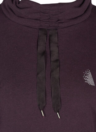 Sweatshirt med høy hals, Blackberry Wine, Packshot image number 2