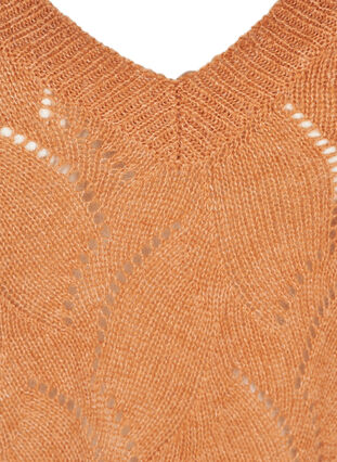 Mønstrete strikkegenser med ull, Amber Brown MEL, Packshot image number 2