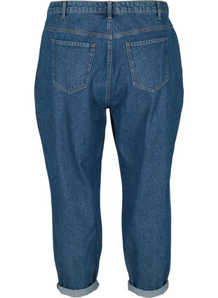 Baggy jeans i bomull, Blue denim, Packshot image number 1