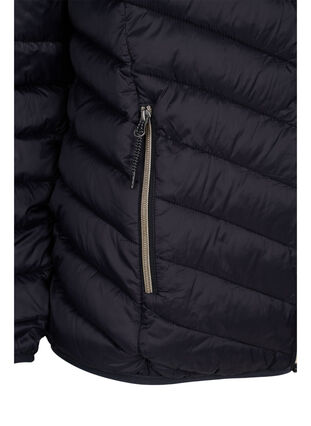Lettvektsjakke med hette, Black, Packshot image number 3