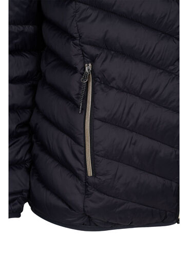 Lettvektsjakke med hette, Black, Packshot image number 3