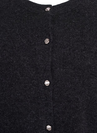 Zizzi Strikket cardigan med korte ermer, Grå, Packshot image number 2