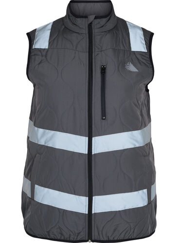 Vest med refleks, Raven, Packshot image number 0