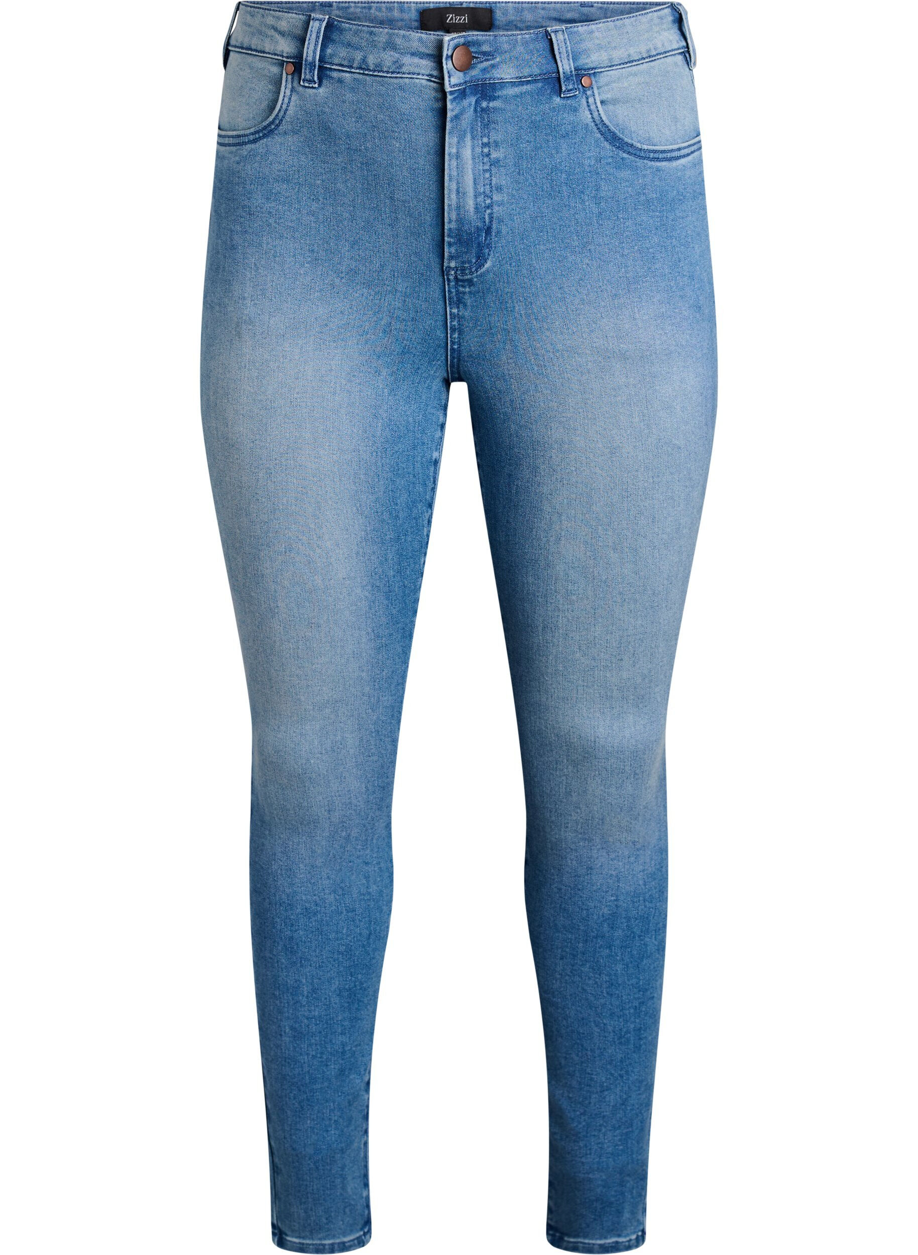 Super slim Amy jeans med h&oslash;y midje