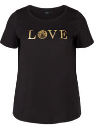 T-skjorte med trykk, Black w. Love