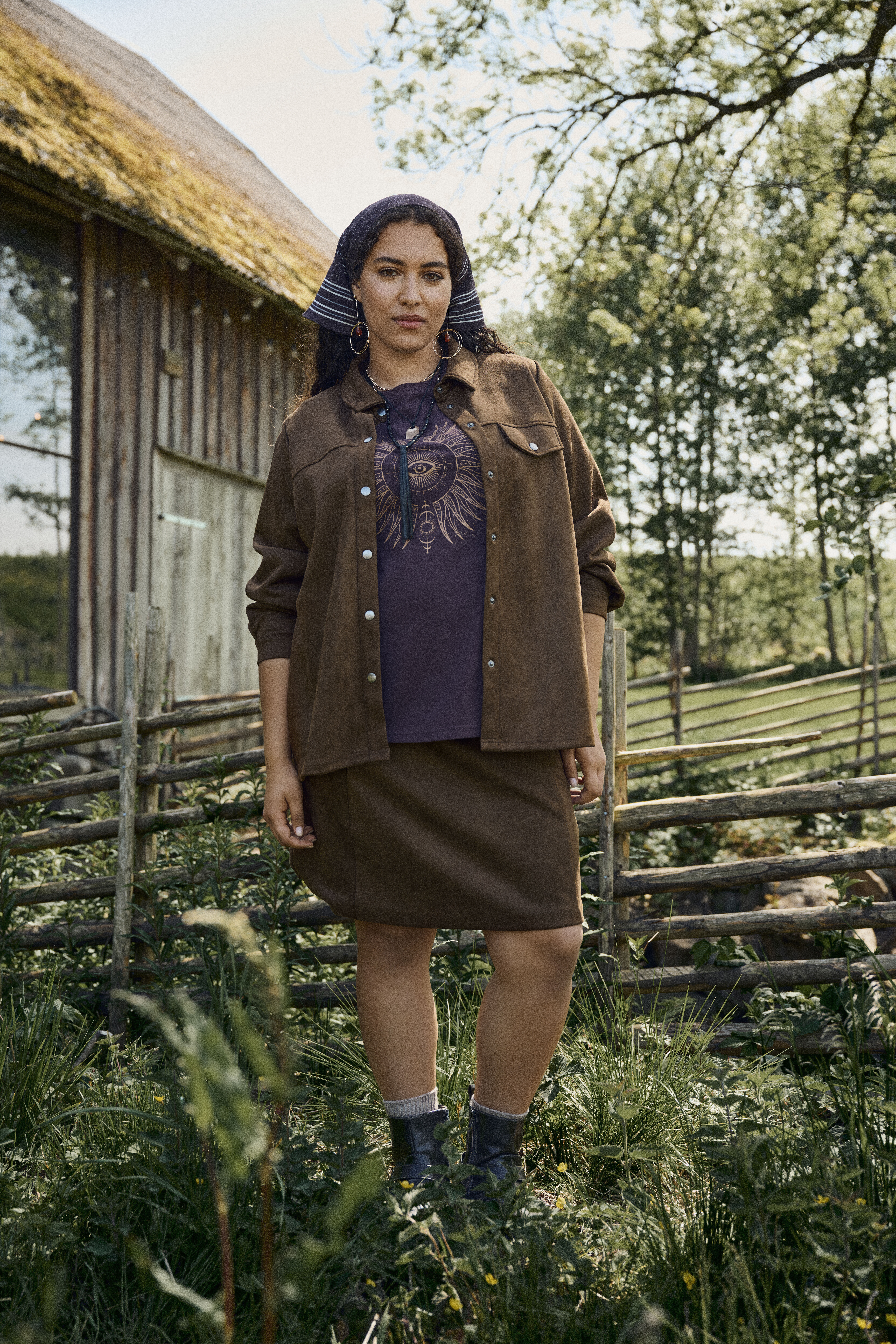 Matchende sett i brun, , Model