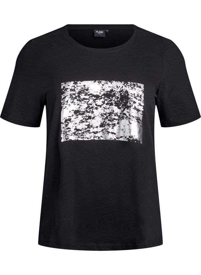 FLASH - T-skjorte med trykk, Svart, Packshot image number 0