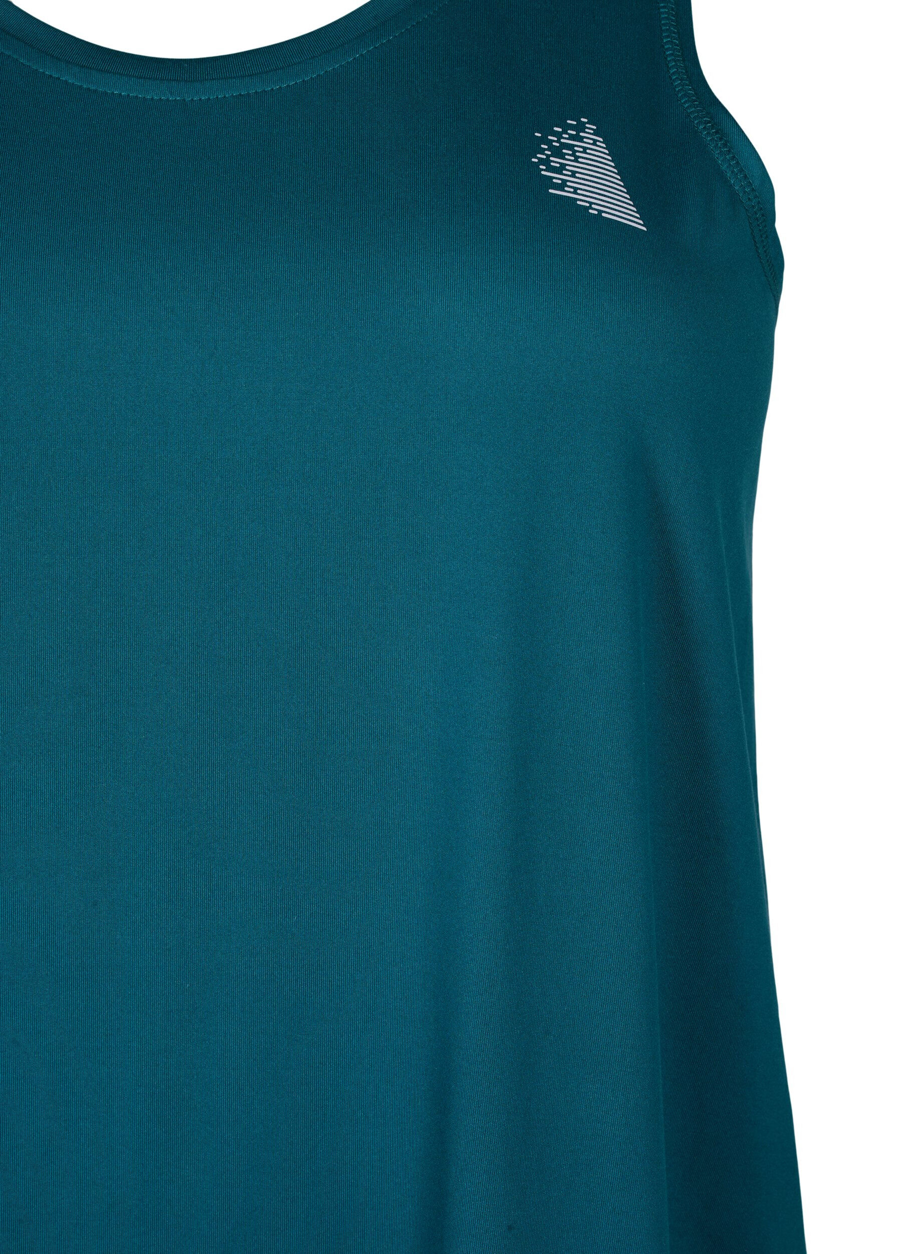 Zizzi Treningsoverdel med rund hals, Deep Teal, Packshot image number 2