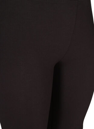 3/4-leggings i viskose med sløyfe, Black, Packshot image number 2