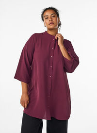 FLASH - Tunika med 3/4-ermer, Mørk Bordeaux FLASH - Tunika med 3/4-ermer, Mørk Bordeaux, Model