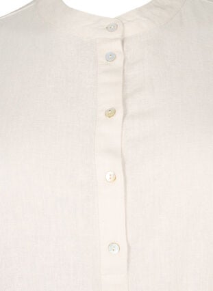 Skjortebluse med 3/4 ermer, Moonbeam, Packshot image number 2