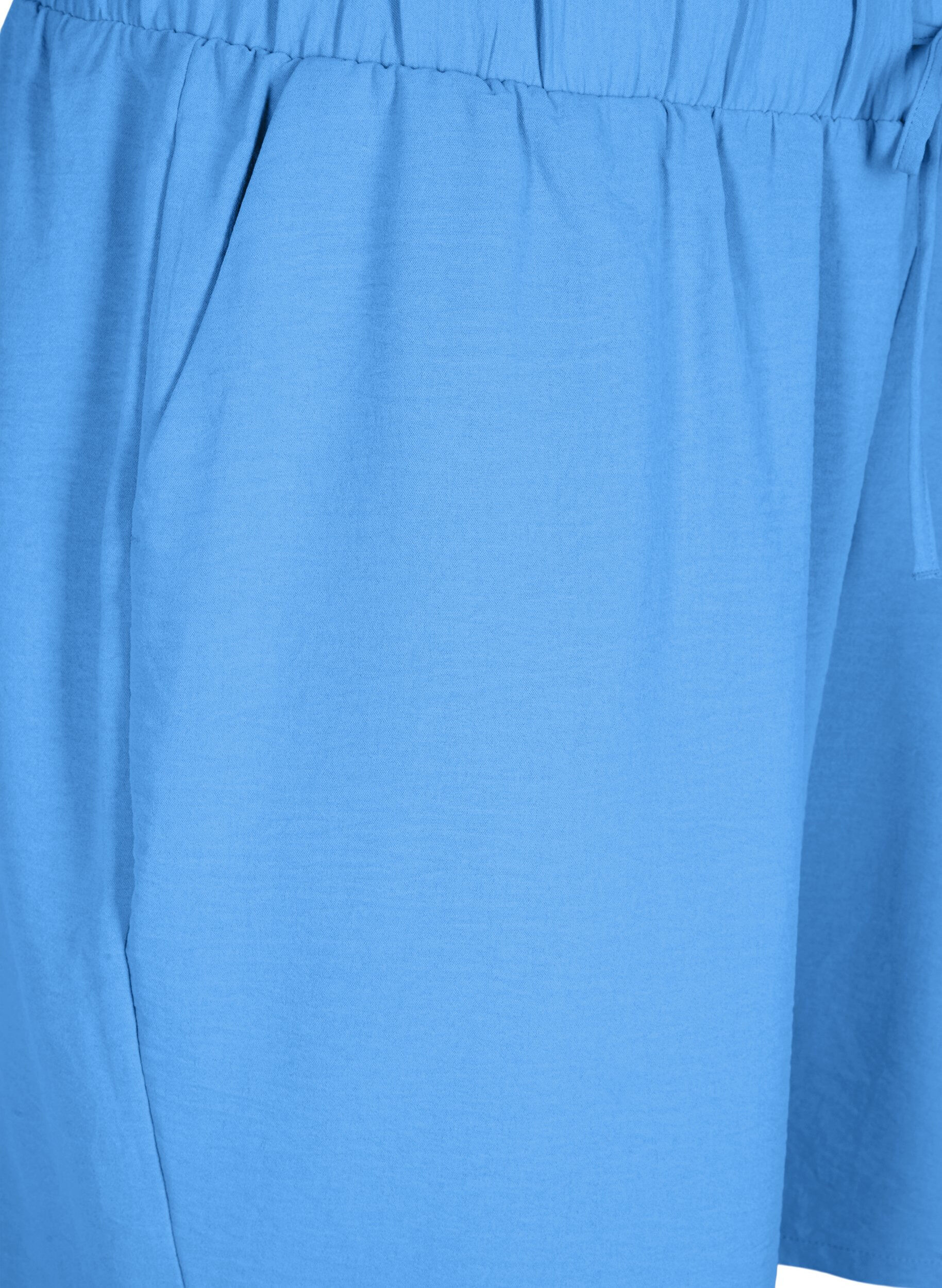 ZizziShorts med lommer og elastisk linning, Bl&aring;, Packshot image number 2