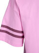 Sporty oversized college T-skjorte, Rosa, Packshot image number 3