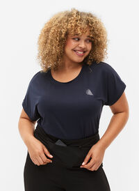 Løpebelte med glidelåslommer, Black, Model