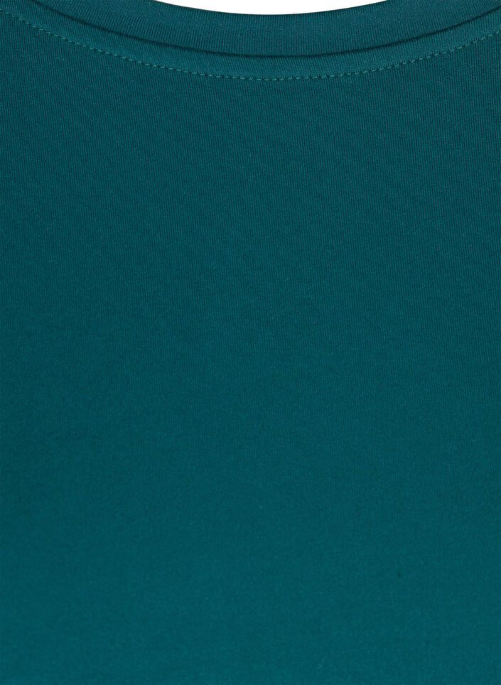 Ensfarget t-skjorte til trening, Grønn, Packshot image number 2