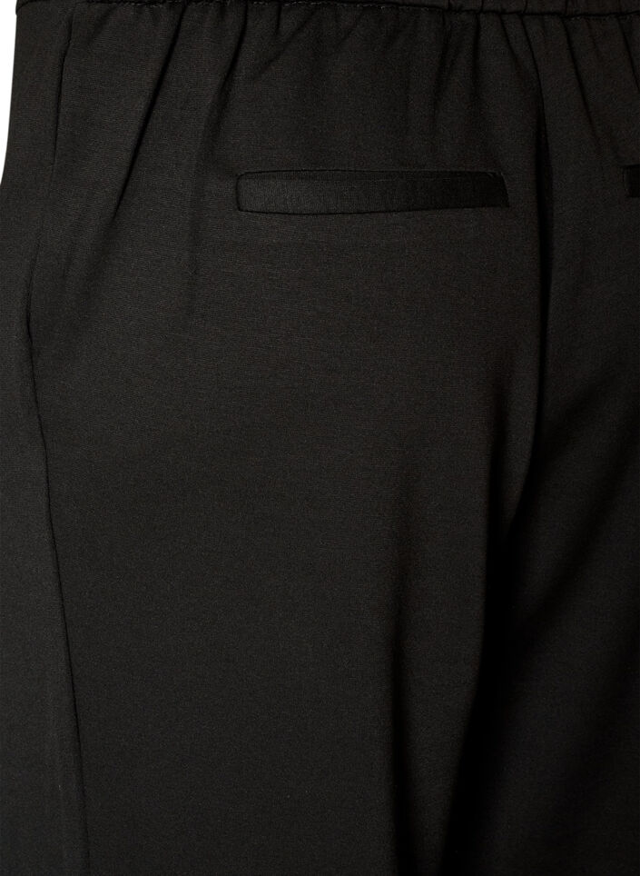 Loose fit jerseybukser med h&oslash;y midje, Svart, Packshot image number 3