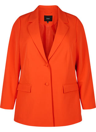 Klassisk blazer med knappelukking, Orange.com, Packshot image number 0