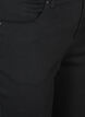 Amy capribukser med h&oslash;yt liv og super slim fit, Svart, Packshot image number 2