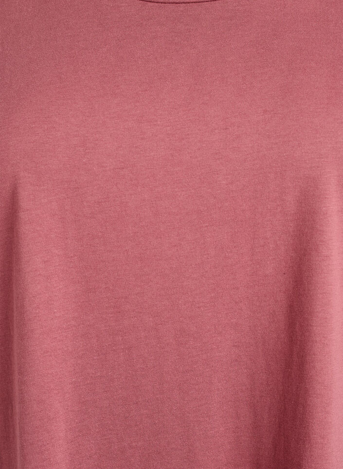 Kortermet t-skjorte i bomullsblanding, Rosa, Packshot image number 2