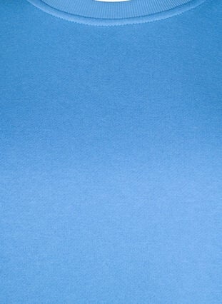 Zizzi Genser med broderte utskjæringer, Della Robbia Blue, Packshot image number 2