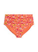 H&oslash;ytlivs bikinitruse med m&oslash;nster, Orange, Packshot image number 0
