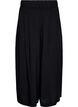Culottes i viskose med h&oslash;y midje og vide ben, Svart, Packshot image number 0