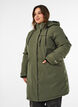 Vannavst&oslash;tende parkas med hette og funksjonelle detaljer, Gr&oslash;nn, Model image number 0