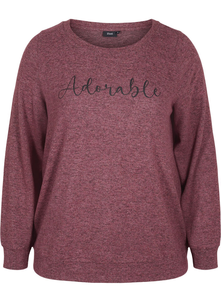 Melert genser i en viskosemiks, Port Royal Mel, Packshot image number 0