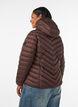 Lett jakke med hette, Brun, Model image number 2