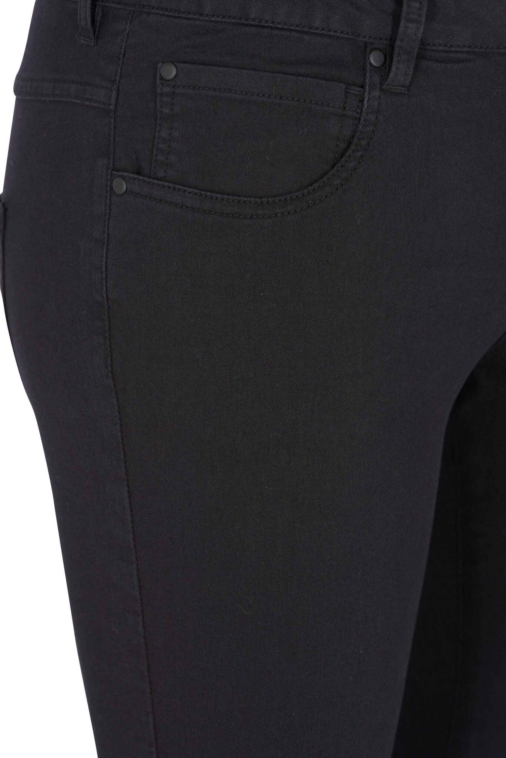 Zizzi Super slim Amy jeans med h&oslash;yt liv, Svart, Packshot image number 3