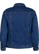 Kort dongerijakke i bomull, Blue denim, Packshot image number 1