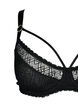 Balconette med blonder og stringdetaljer, Svart, Packshot image number 2