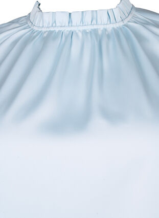 Ermeløs festtopp i sateng, Delicate Blue, Packshot image number 2