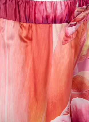 Mønstrete shorts med knyting, Orange Pink AOP, Packshot image number 2