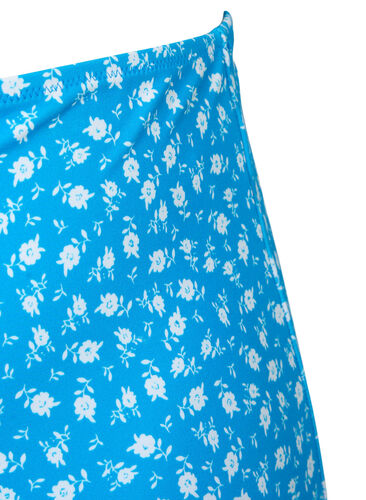 Ekstra høytlivs bikinitruse med blomstermønster, Blue Flower Print, Packshot image number 2