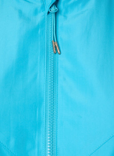 Kort jakke med hette og justerbar bunn, River Blue, Packshot image number 2