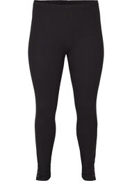 Viskoseleggings med knapper, Black